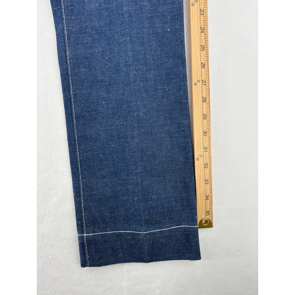 Tory Burch Cropped Denim Jeans Womens 25 Blue Contrast Stitch High Rise 88869 - Picture 13 of 14